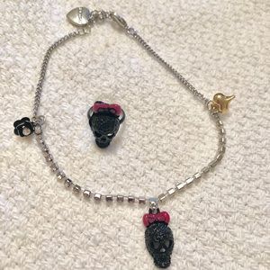 Skull Toe Ring and Ankle Bracelet